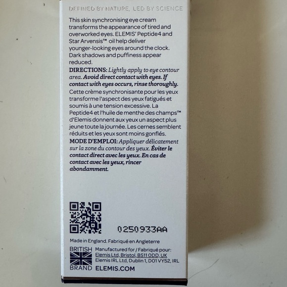 ELEMIS Peptide4 Eye Recovery Cream NIB - Picture 2 of 2